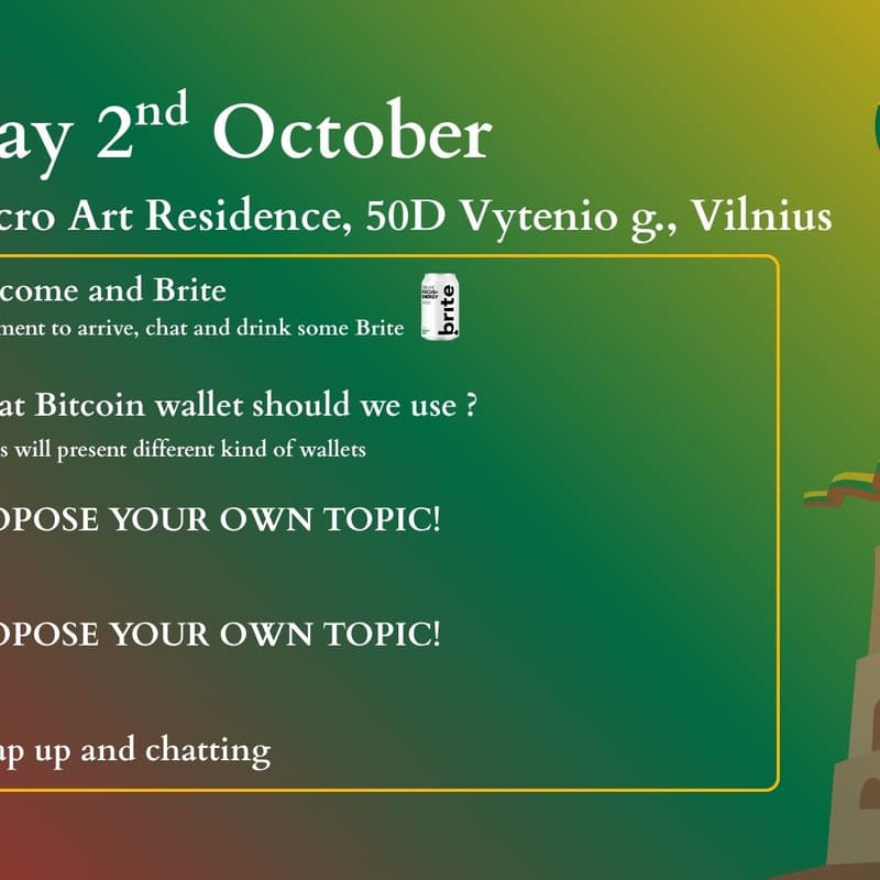 Cover Image for Lithuania Bitcoin Meetup October