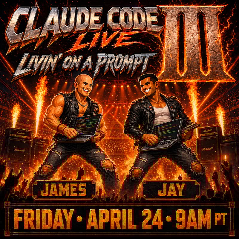 Cover Image for Live Claude Code Building III with James & Jay