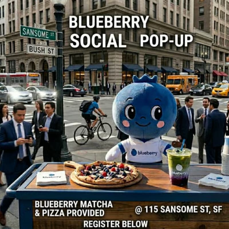 Cover Image for Blueberry Social Pop Up!