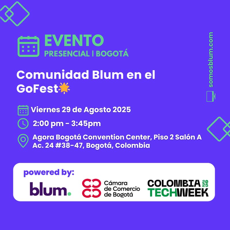 Cover Image for Comunidad Blum en el GoFest 🌟