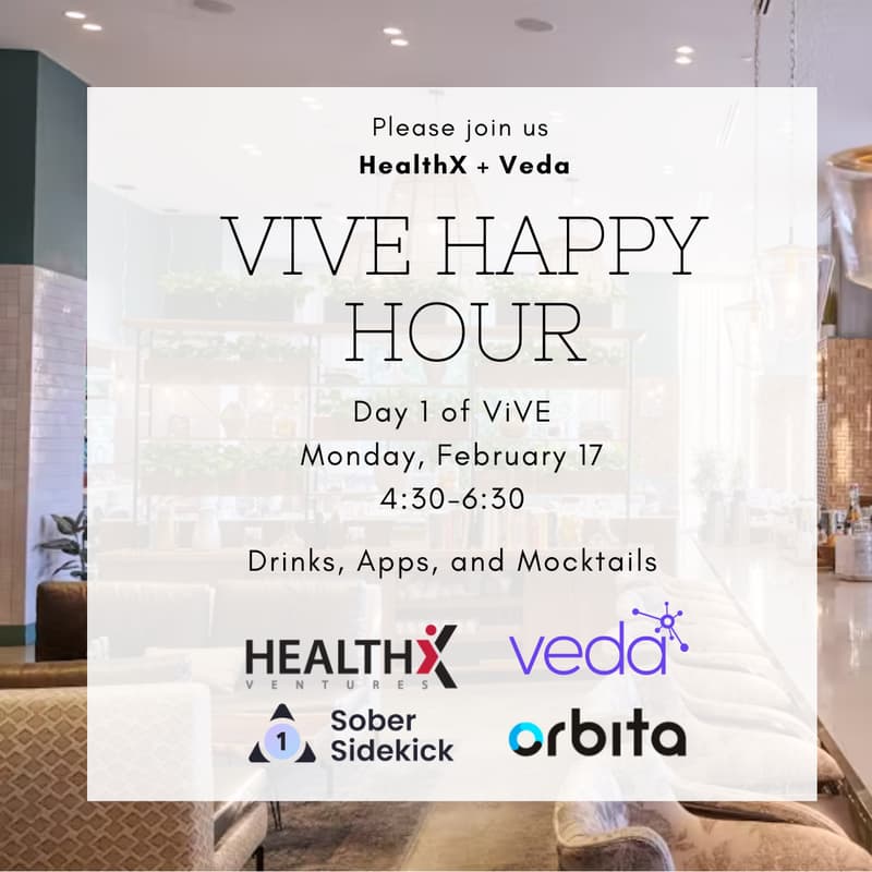 Cover Image for HealthX + Veda ViVE Happy Hour