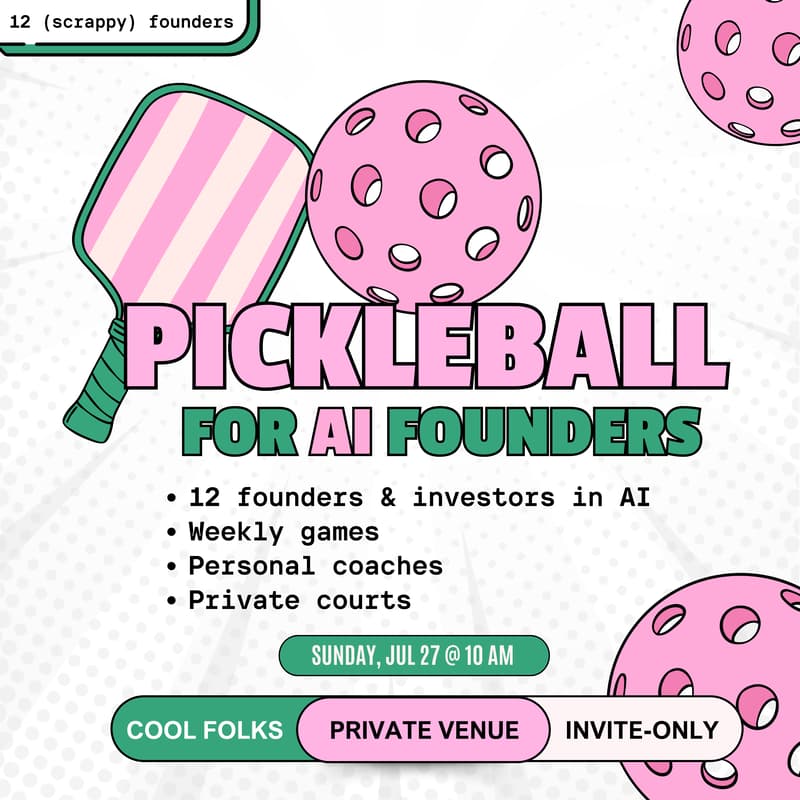 Cover Image for AI Founders Play Pickleball