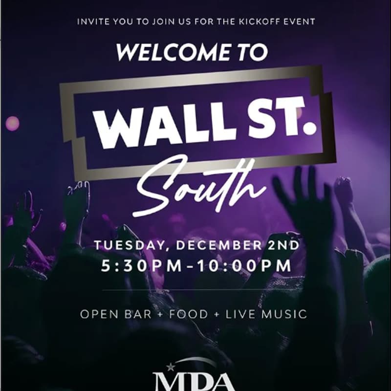 Cover Image for Moneyball Networks Presents: Wall St. South Noble Con Kickoff in Boca Raton