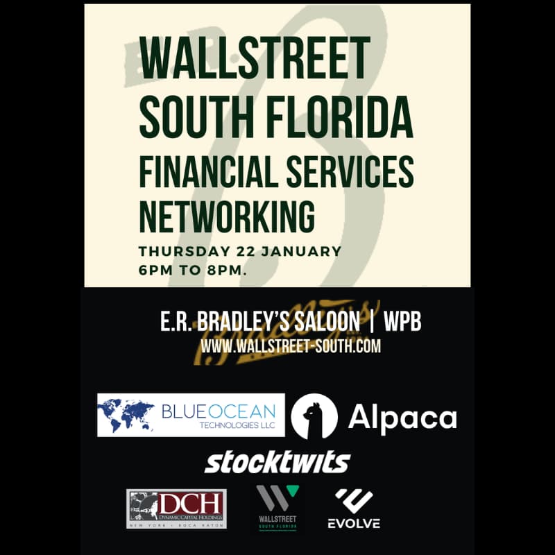 Cover Image for WallStreet South Florida Networking Start of 2026 Financial Services Mixer