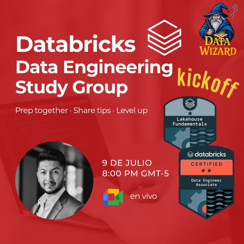 Cover Image for Kickoff - Grupo de Estudio: Certificación Databricks