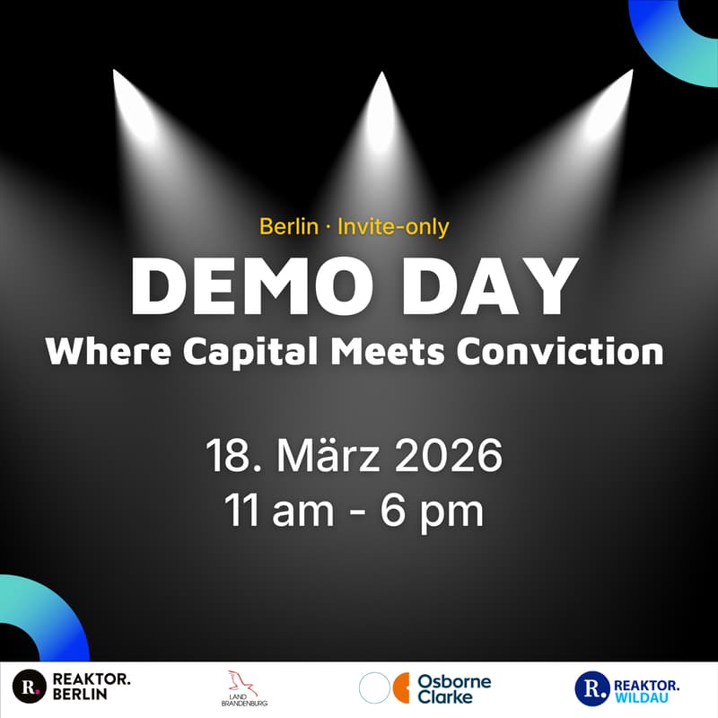 Cover Image for Reaktor Demo Day 2026 | Invite-only for Startups & Investors