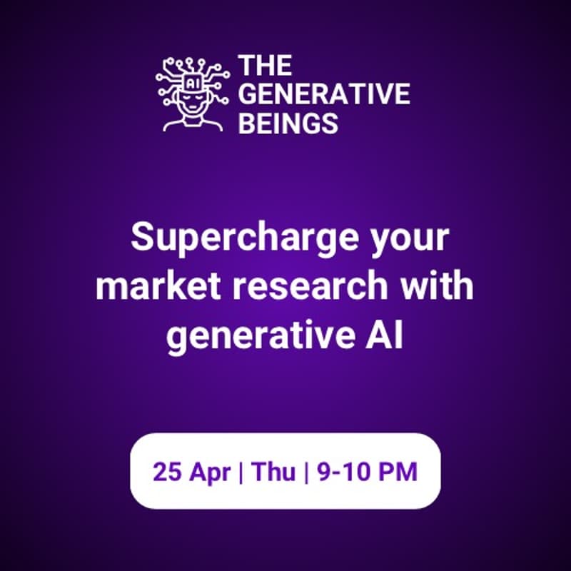 Cover Image for Supercharge your market research with generative AI | TGB Masterclass