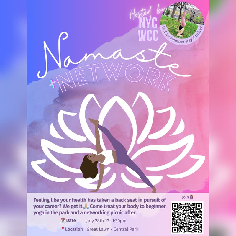 Cover Image for Namaste & Network with NYC WCC 🧘🏽‍♀️✊🏽