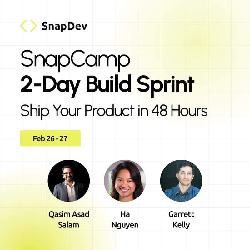 Cover Image for SnapCamp 2-Day Build Sprint
