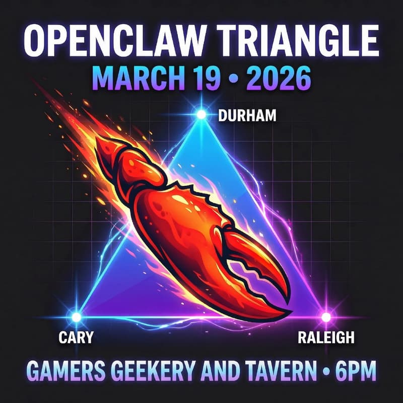 Cover Image for OpenClaw Triangle Meetup - First Edition