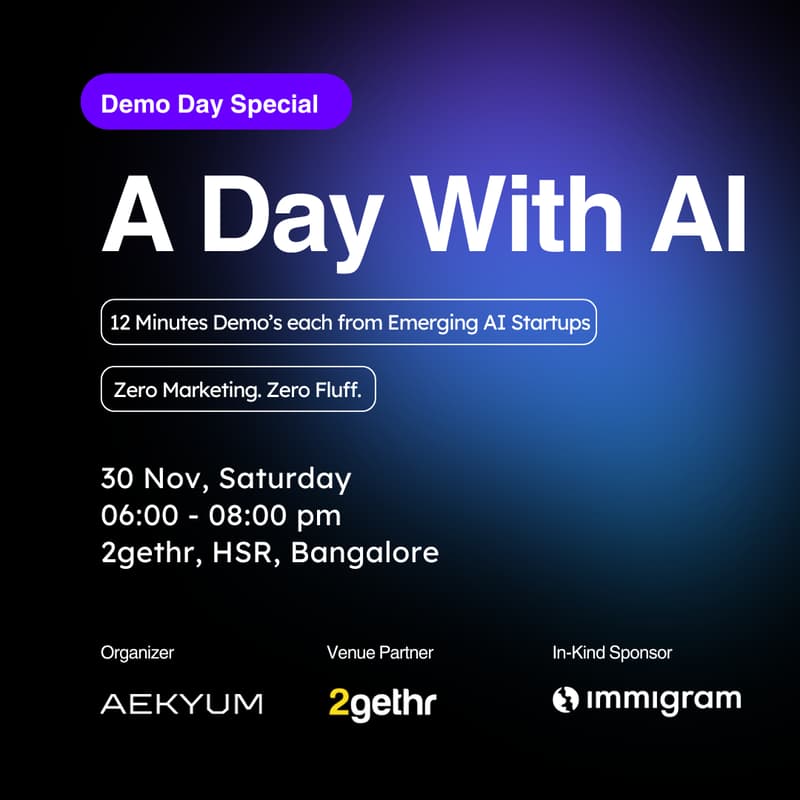 Cover Image for A Day with AI 6.0- Demo Day Special