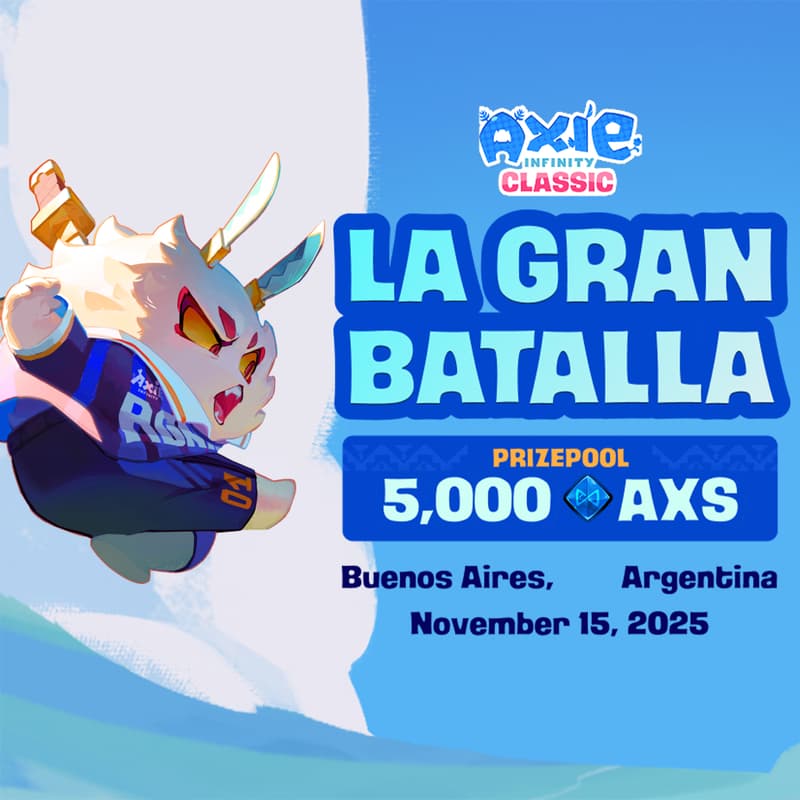 Cover Image for Axie Infinity Classic - "La Gran Batalla" - IRL Meeting