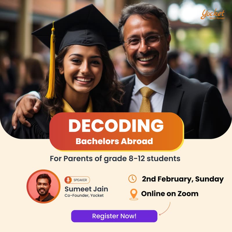 Cover Image for Decoding Studying Bachelors Abroad with Yocket <> Webinar