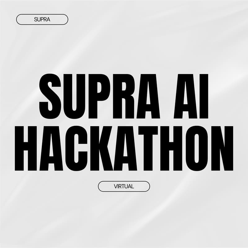 Cover Image for Supra Virtual AI Hackathon