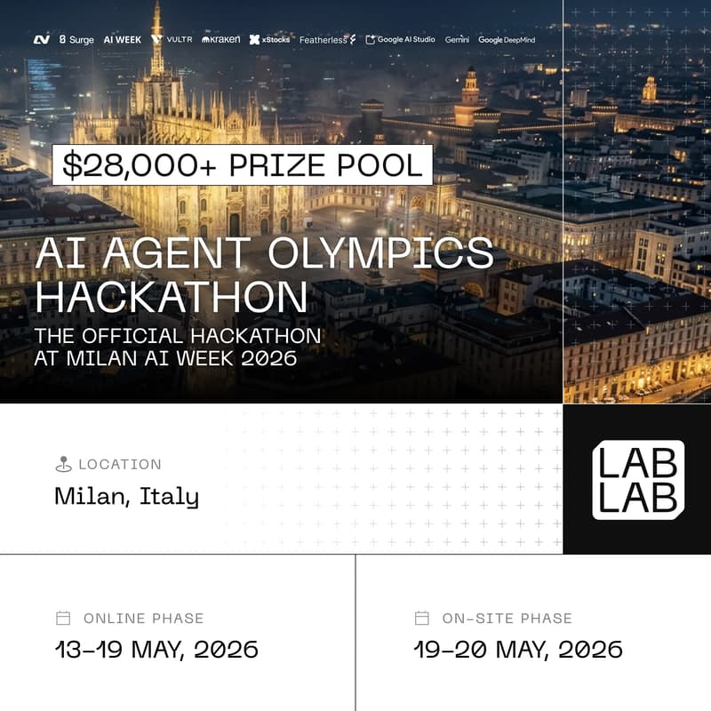 Cover Image for AI Agent Olympics - Milan AI Week Hackathon