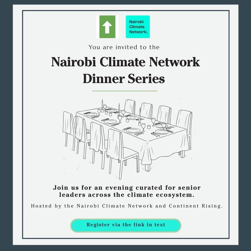Cover Image for The Nairobi Climate Network March Dinner Series: 17th March