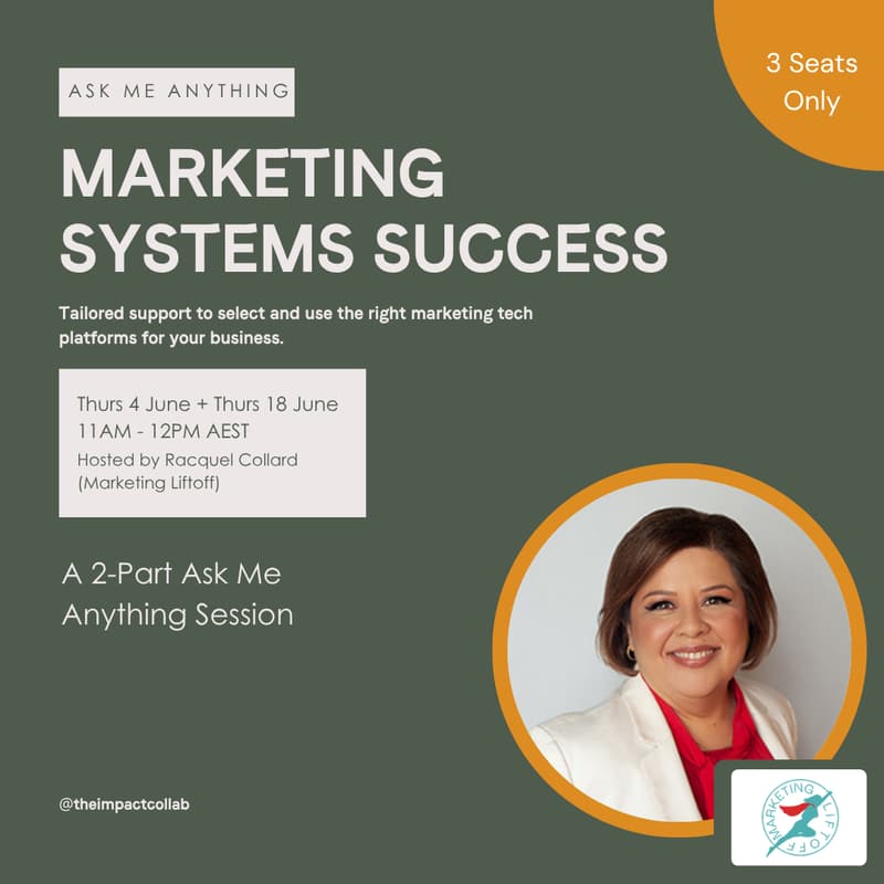 Cover Image for Marketing Systems Success Expert Pod — with Racquel Collard from SMB Marketing Solutions