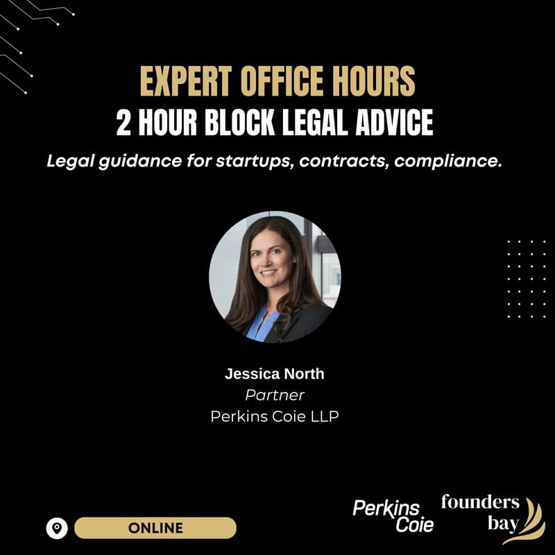 Cover Image for Founders Bay Expert Office Hour: 1 Hour Block Legal Advice