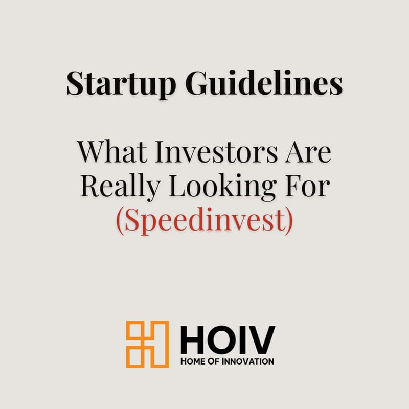 Cover Image for Startup Guidelines: What Investors Are Really Looking For (Speedinvest)