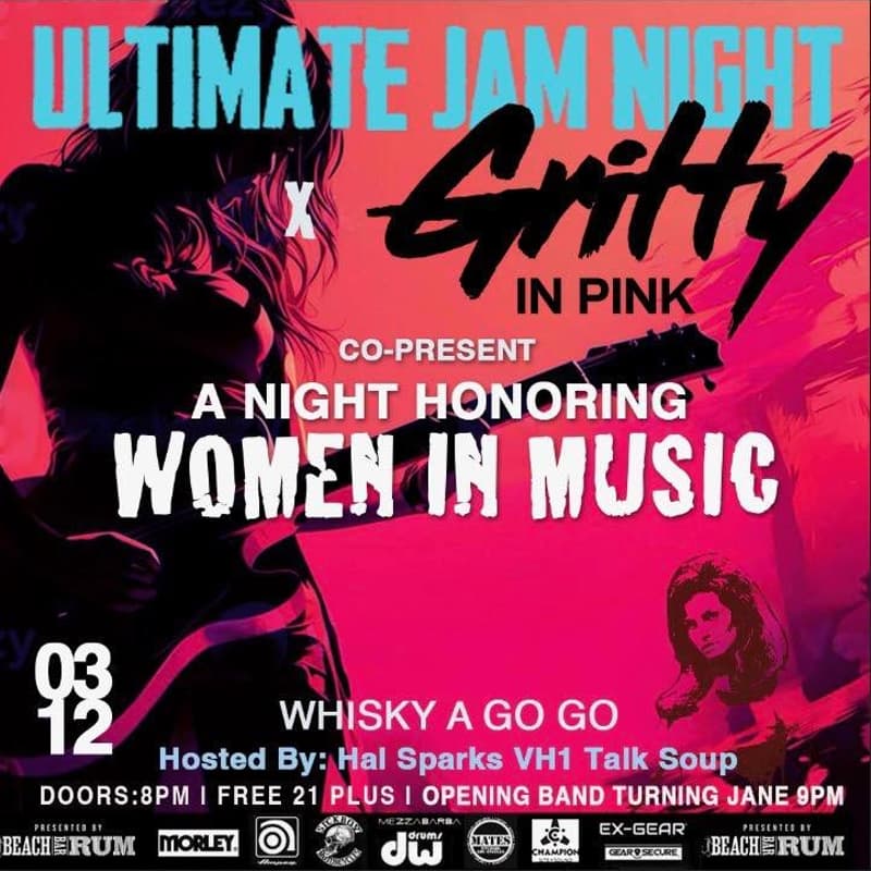 Cover Image for Ultimate Jam Night x Gritty In Pink: Women In Music