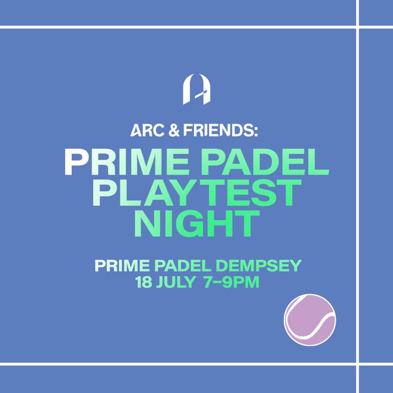Cover Image for 🎾 ARC & Friends: Prime Padel Playtest Night
