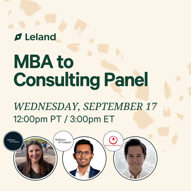 Cover Image for MBA to Consulting Panel