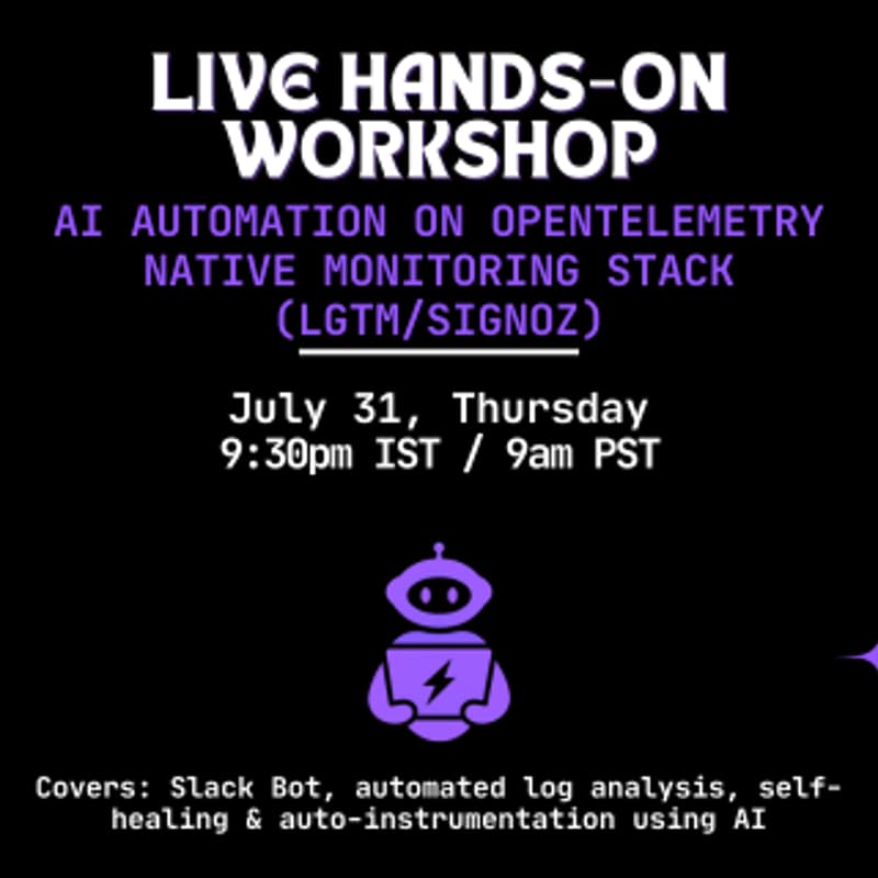 Cover Image for [Hands on Workshop] AI Automation on OpenTelemetry Stack (LGTM/Signoz)