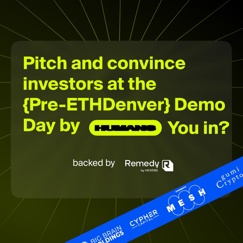 Cover Image for {Pre-ETHDenver} Startup Demo Day