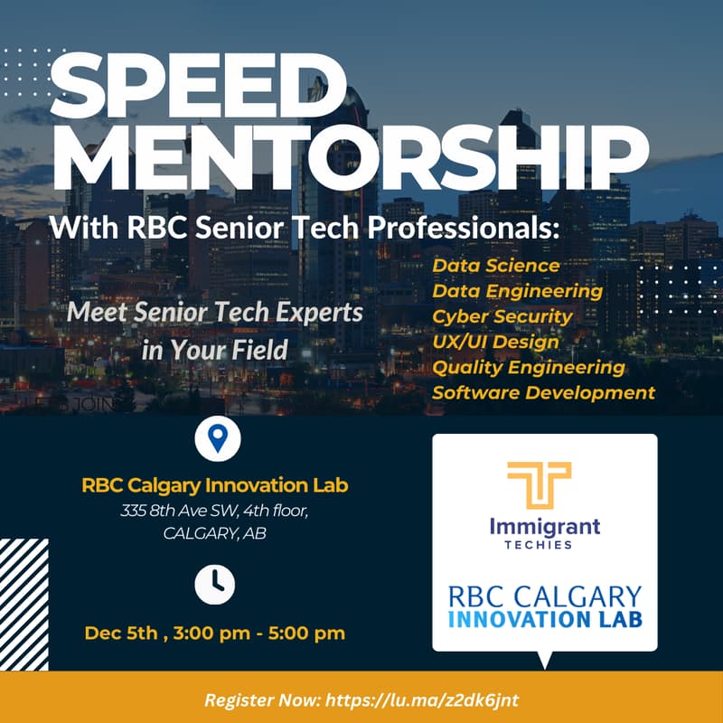 Cover Image for Speed Mentorship with RBC Senior Tech Professionals