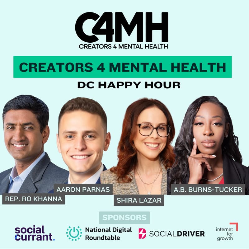 Cover Image for Creators 4 Mental Health DC Happy Hour