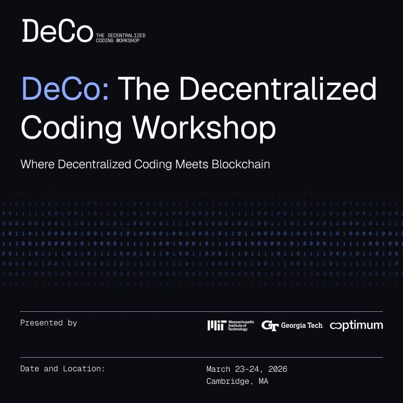 Cover Image for DeCo The Decentralized Coding Workshop