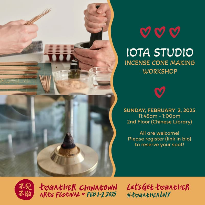 Cover Image for IOTA Studio: Incense Cone-Making Workshop