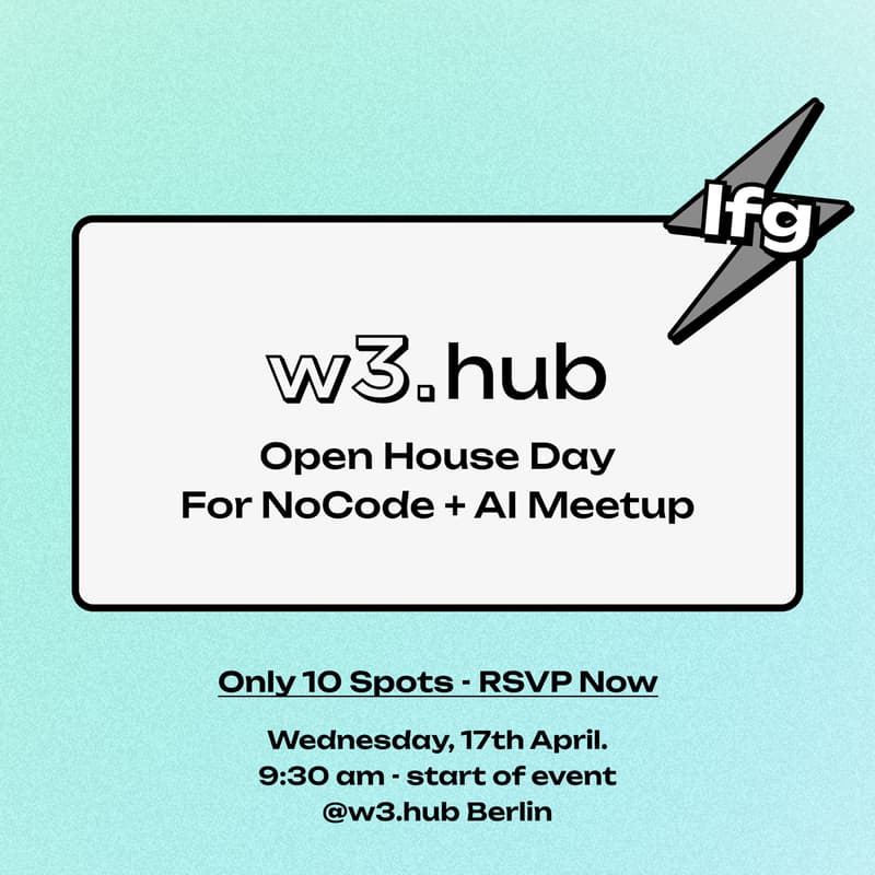 Cover Image for Open House Day x NoCode + AI Meetup