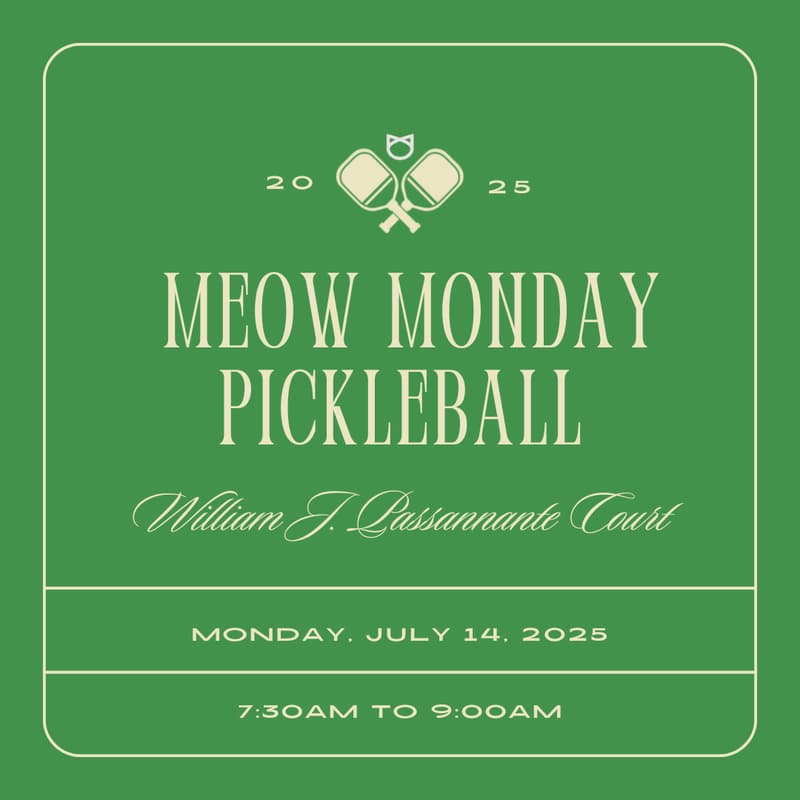 Cover Image for Meow Mondays: Pickleball
