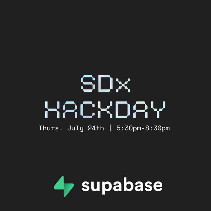 Cover Image for SDx Hack Day - Supabase Launch Week