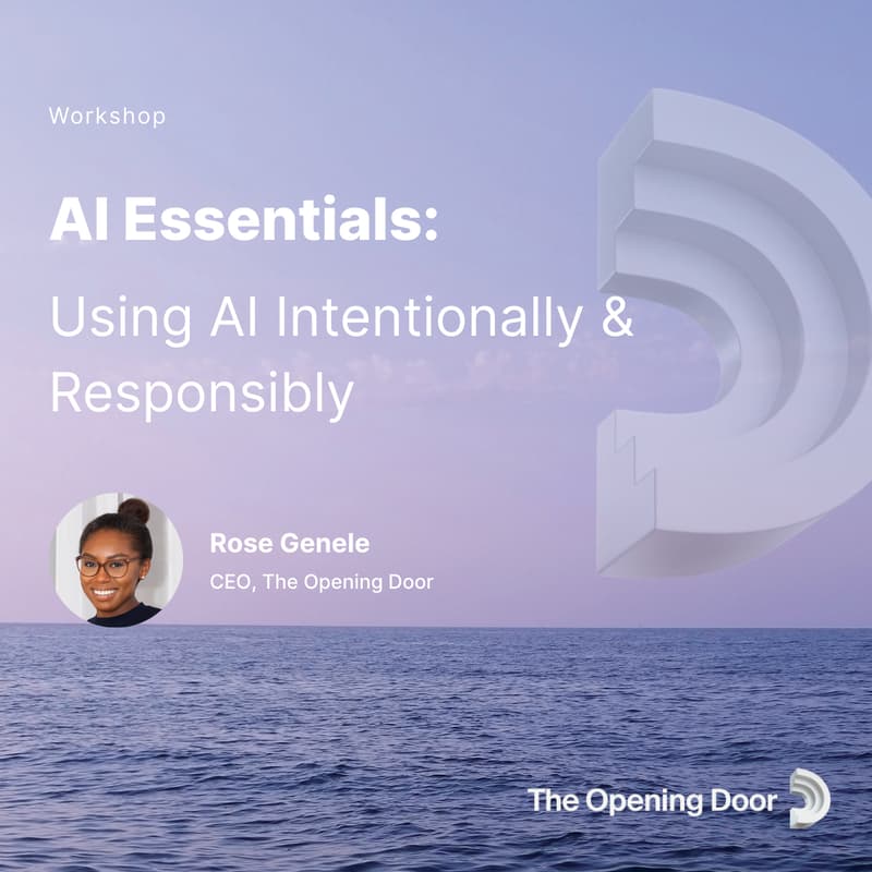 Cover Image for AI Essentials: Using AI Intentionally & Responsibly