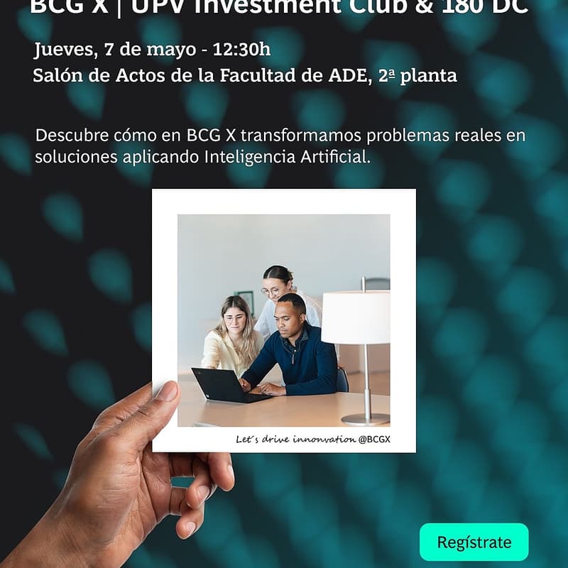 Cover Image for Evento-BCG X x UPV Investment Club x 180 DC