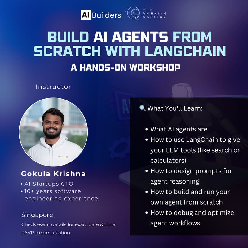 Build AI Agents from Scratch with LangChain – A Hands-on Workshop · Luma