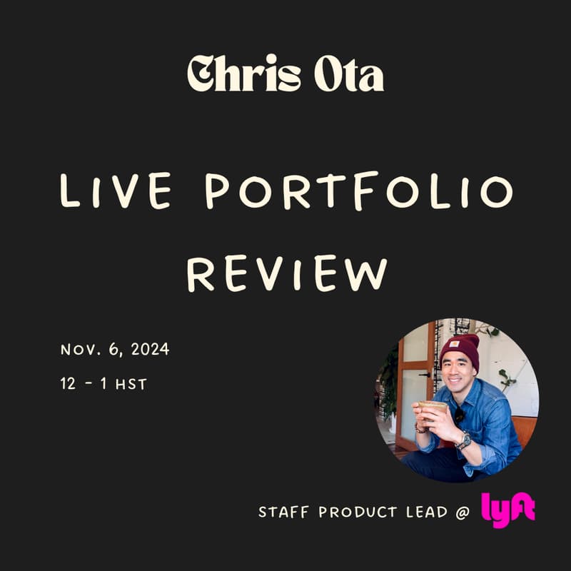 Cover Image for Live Portfolio Review