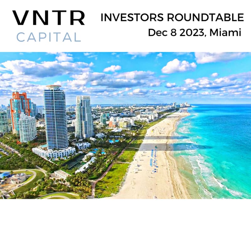 Cover Image for VNTR Investors Roundtable Miami December 8