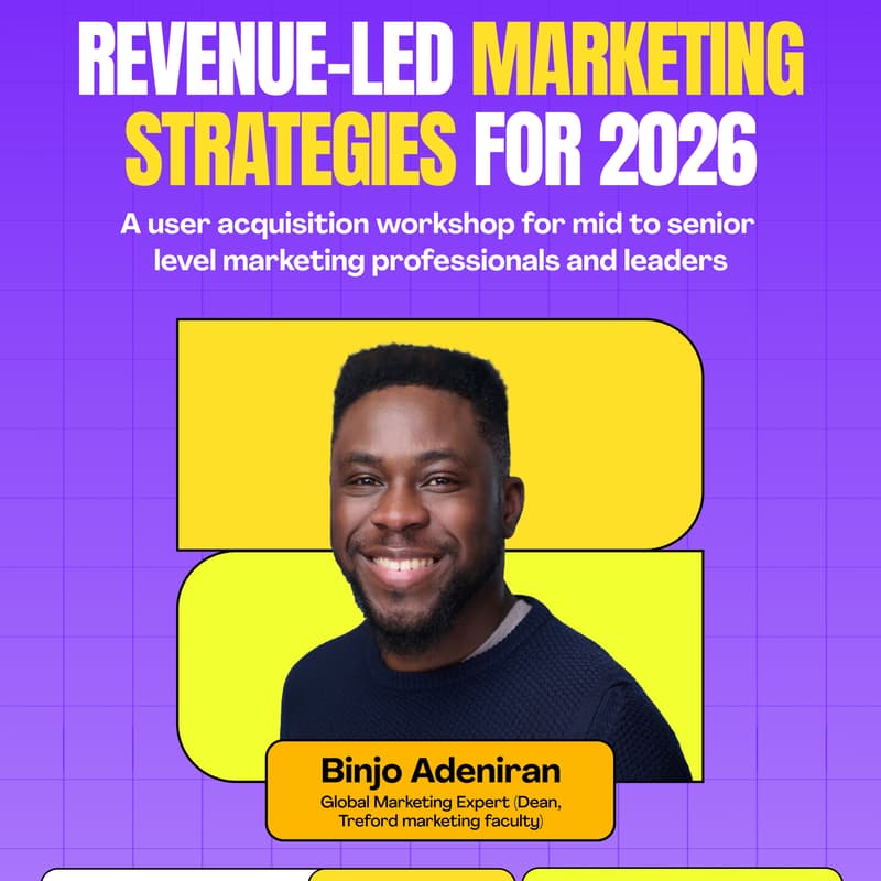 Cover Image for Revenue-led Marketing Strategies for 2026: A User Acquisition Workshop