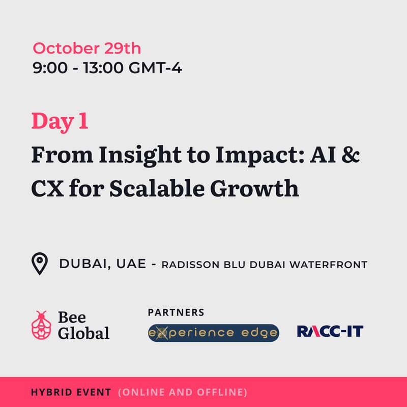 Cover Image for From Insight to Impact: AI & CX for Scalable Growth - Day 1
