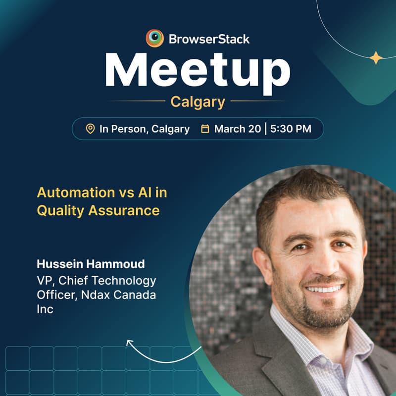 Cover Image for BrowserStack QA Meetup - Calgary
