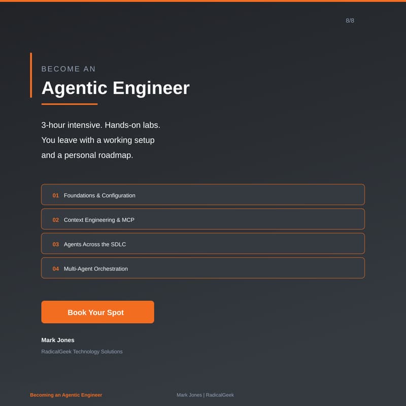 Cover Image for Becoming an Agentic Engineer — 3-Hour Intensive