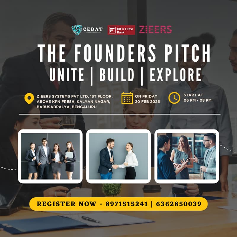 Cover Image for The Founders Pitch by CEDAT