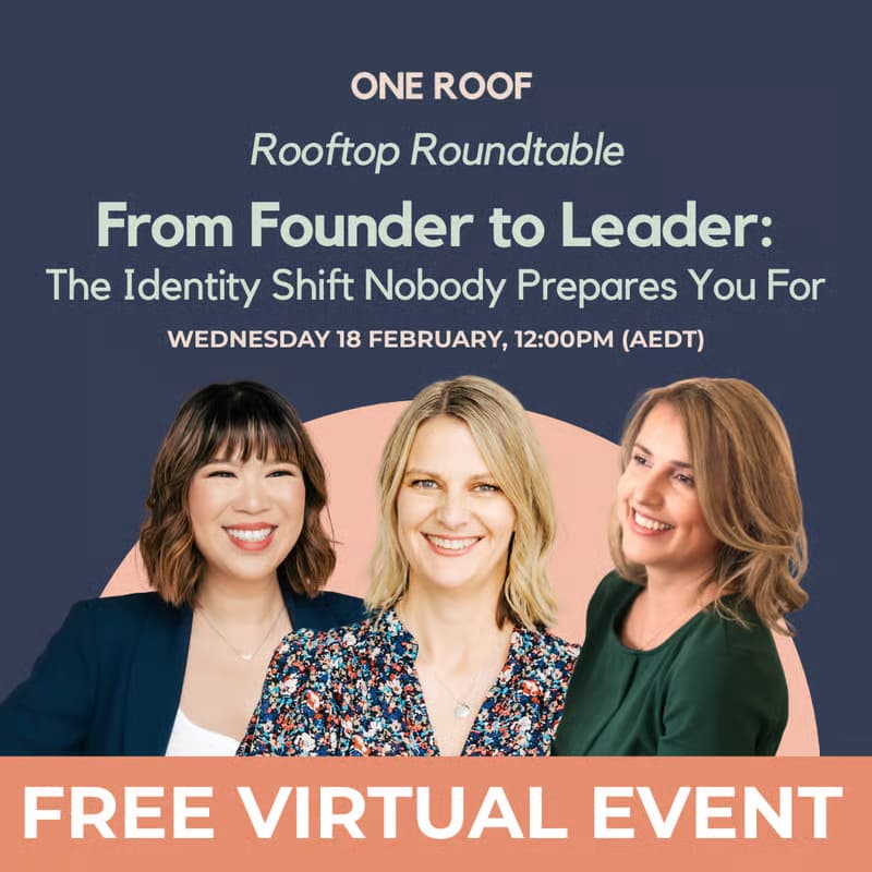 Cover Image for Rooftop Roundtable | From Founder to Leader: The Identity Shift Nobody Prepares You For