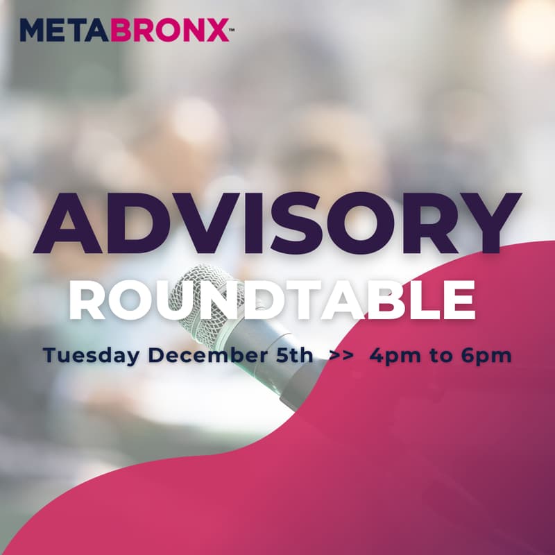 Cover Image for Advisory Roundtable >> Startup Cohort 4 >> MetaBronx