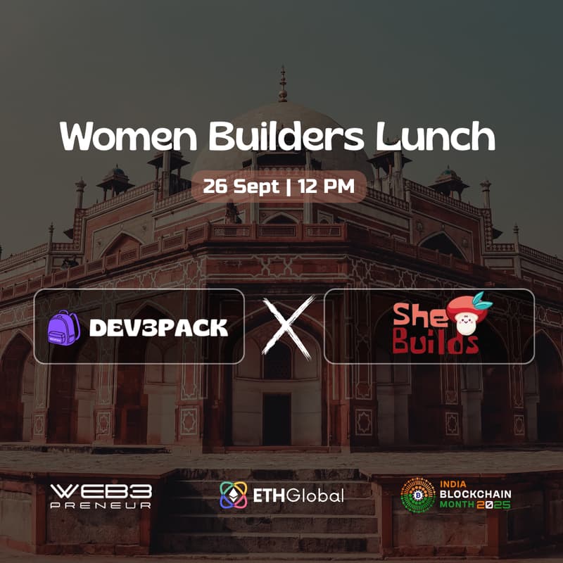 Cover Image for Women Builders Lunch｜ETHGlobal 🇮🇳