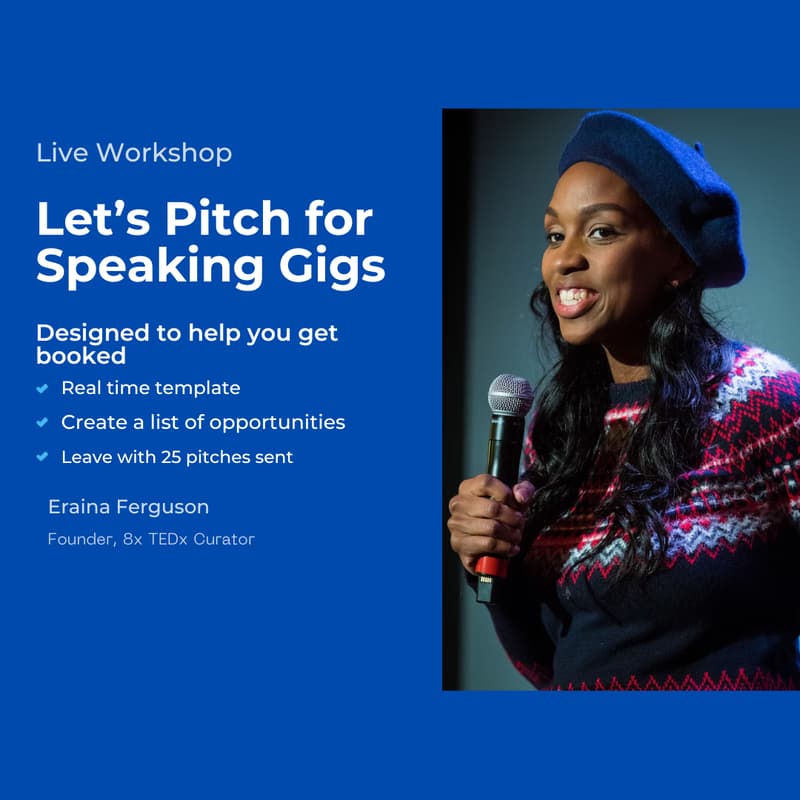 Cover Image for Pitch & Send: Craft and Send Your Speaker Pitch Live