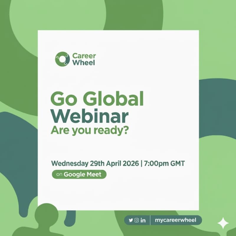 Cover Image for Go Global Webinar by Career Wheel